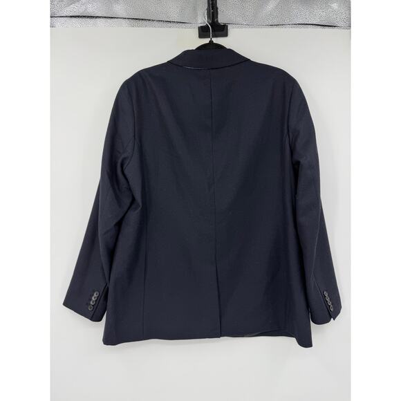 ALEX MILL Soho Blazer Wool Womens XL Dark Navy Blue NEW Wool Minimalist Career - Picture 4 of 11